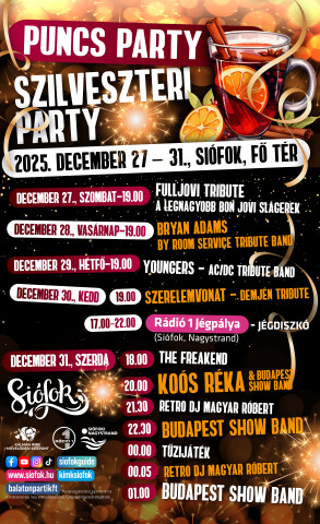 Puncs Party és szilveszter Siófokon