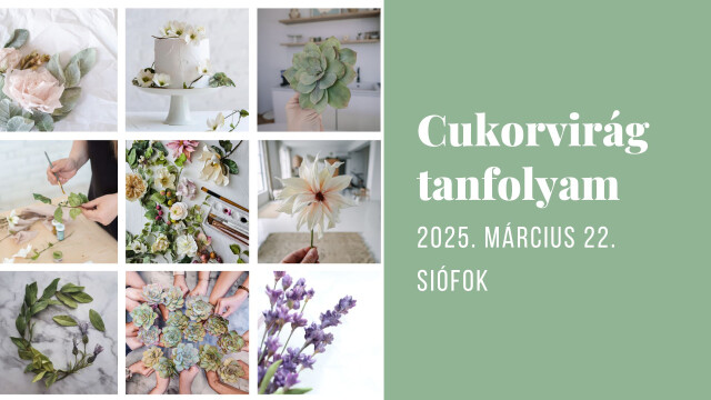 Cukorvirág tanfolyam Siófokon