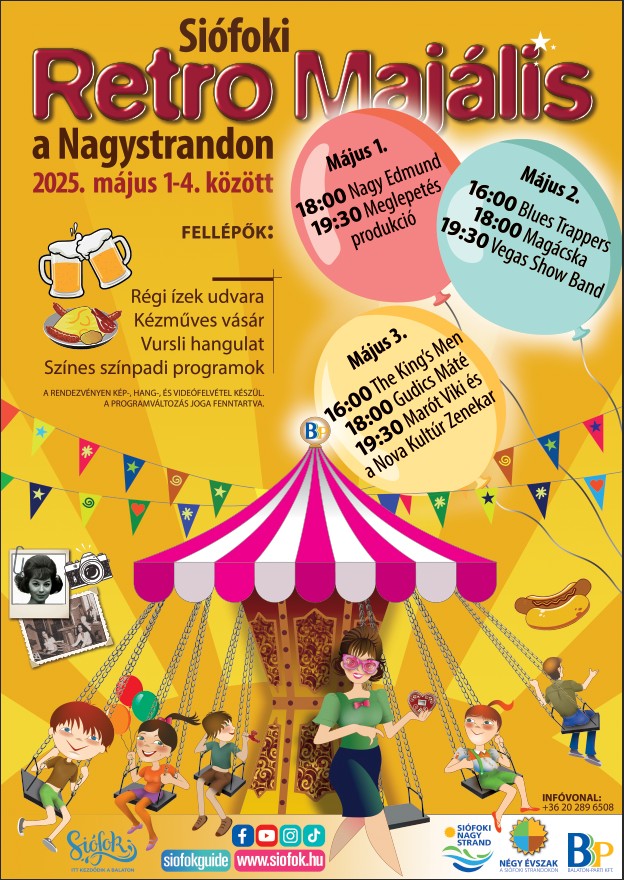 Retro Majális a siófoki Nagystrandon