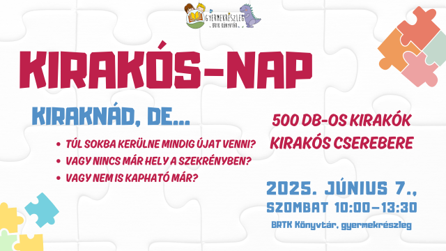 Kirakós-nap – 2025.06.07.