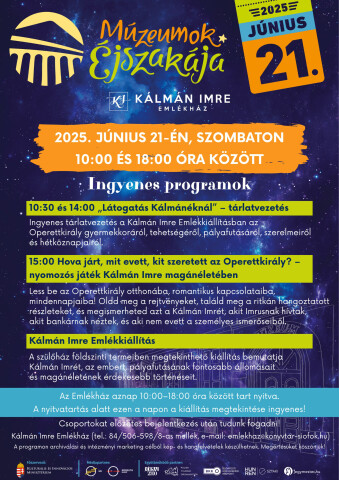 Múzeumok Éjszakája az Emlékházban