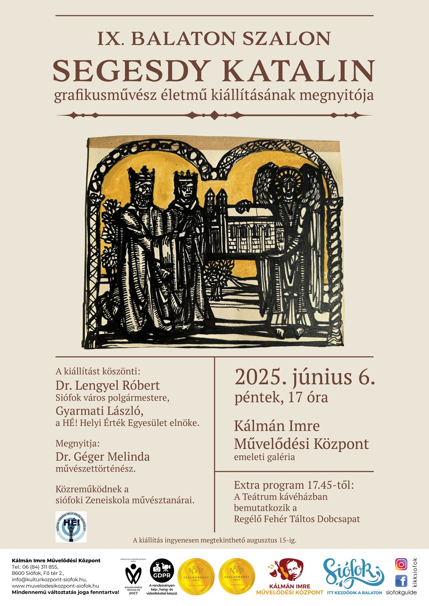 Retrospektive Ausstellung der Grafikkünstlerin Katalin Segesdy