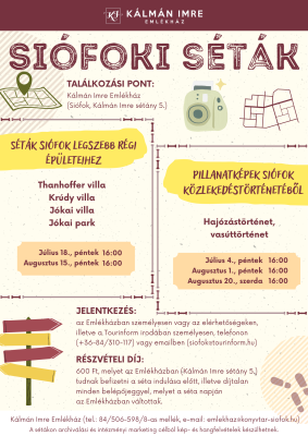 Siófoki séták - Pillanatképek Siófok közlekedéstörténetéből  (Hajózástörténet, közlekedéstörténet)