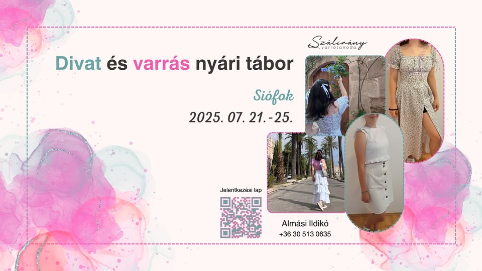 Divat és Varrás nyári tábor