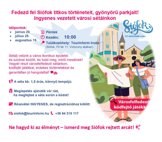 Fedezd fel Siófok történeteit és parkjait