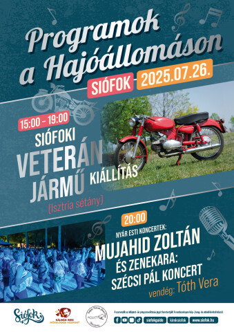 Oldtimerausstellung und Zoltán Mujahid-Konzert (Gast: Vera Tóth)