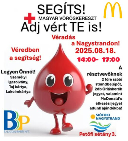 Segíts TE is!-Véradás a Nagystrandon