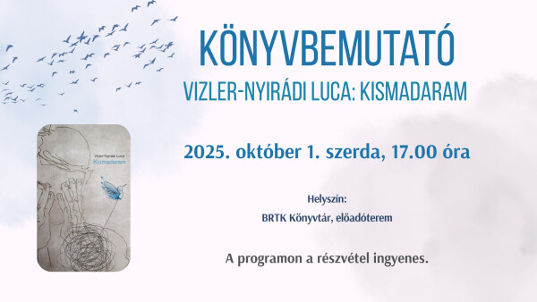 Vizler-Nyirádi Luca: Kismadaram – könyvbemutató