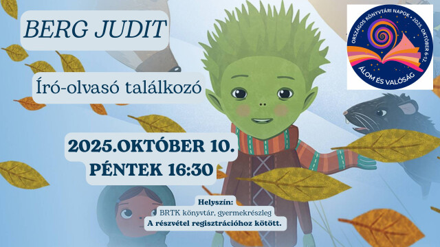 Berg Judit író-olvasó találkozó