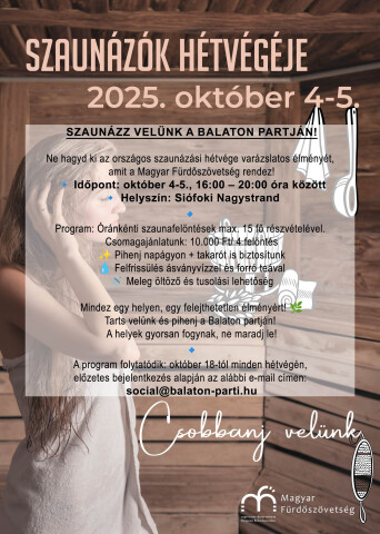 Szaunázók hétvégéje