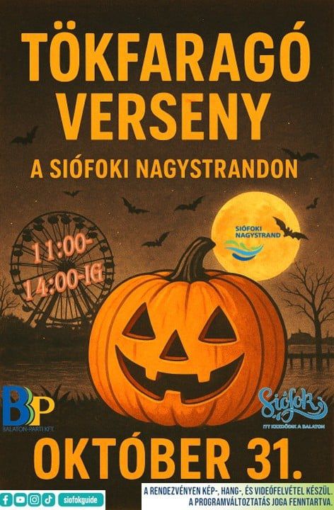 Pumpkin Carving Contest at the Siófok Beach