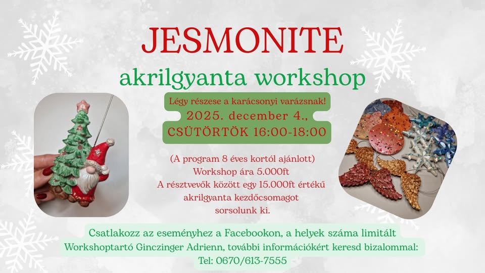 Jesmonite akrilgyanta Workshop