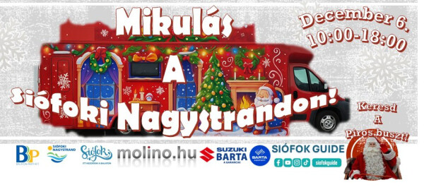 Mikulás a Siófoki Nagystrandon!