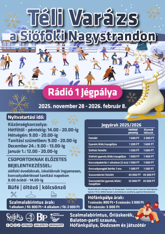 Jégpálya a Nagystrandon