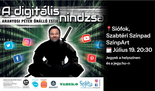 Aranyosi Péter önálló estje – A digitális nindzsa