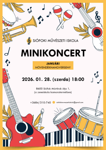 Siófoki Művészeti Iskola - januári növendékhangversenyek