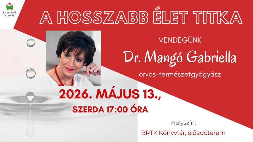 A hosszabb élet titka - Vendégünk Dr. Mangó Gabriella orvos-természetgyógyász