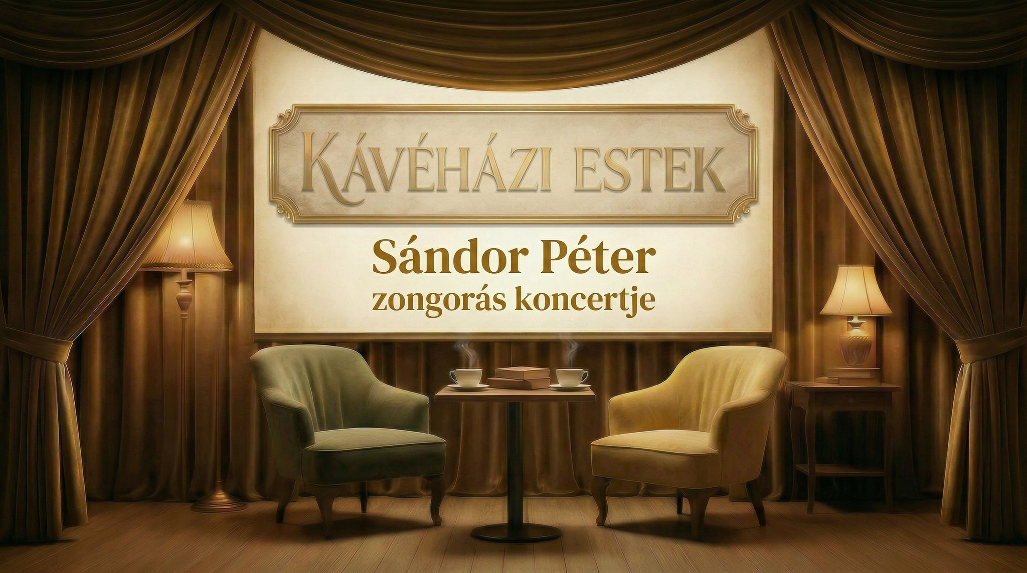 Kávéházi estek Sándor Péter zongorás koncertje