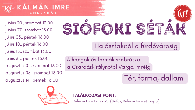 Siófoki séták – 2026. június-augusztus