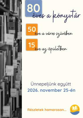 80 éves a BRTK Könyvtár!