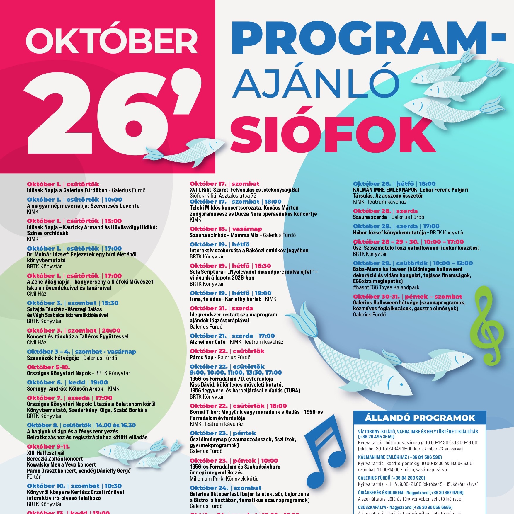 Októberi programajánló