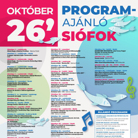 Októberi programajánló