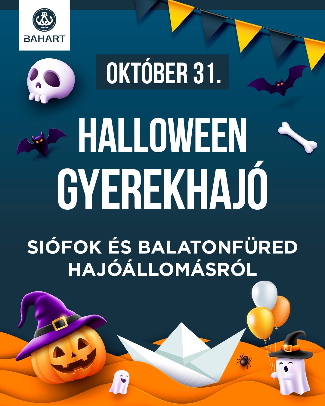 🎃 Halloween a Szigliget fedélzetén! 👻⚓