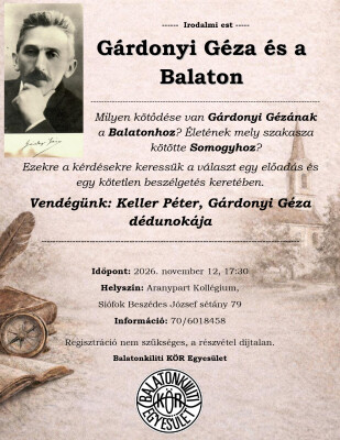 Gárdonyi Géza és a Balaton