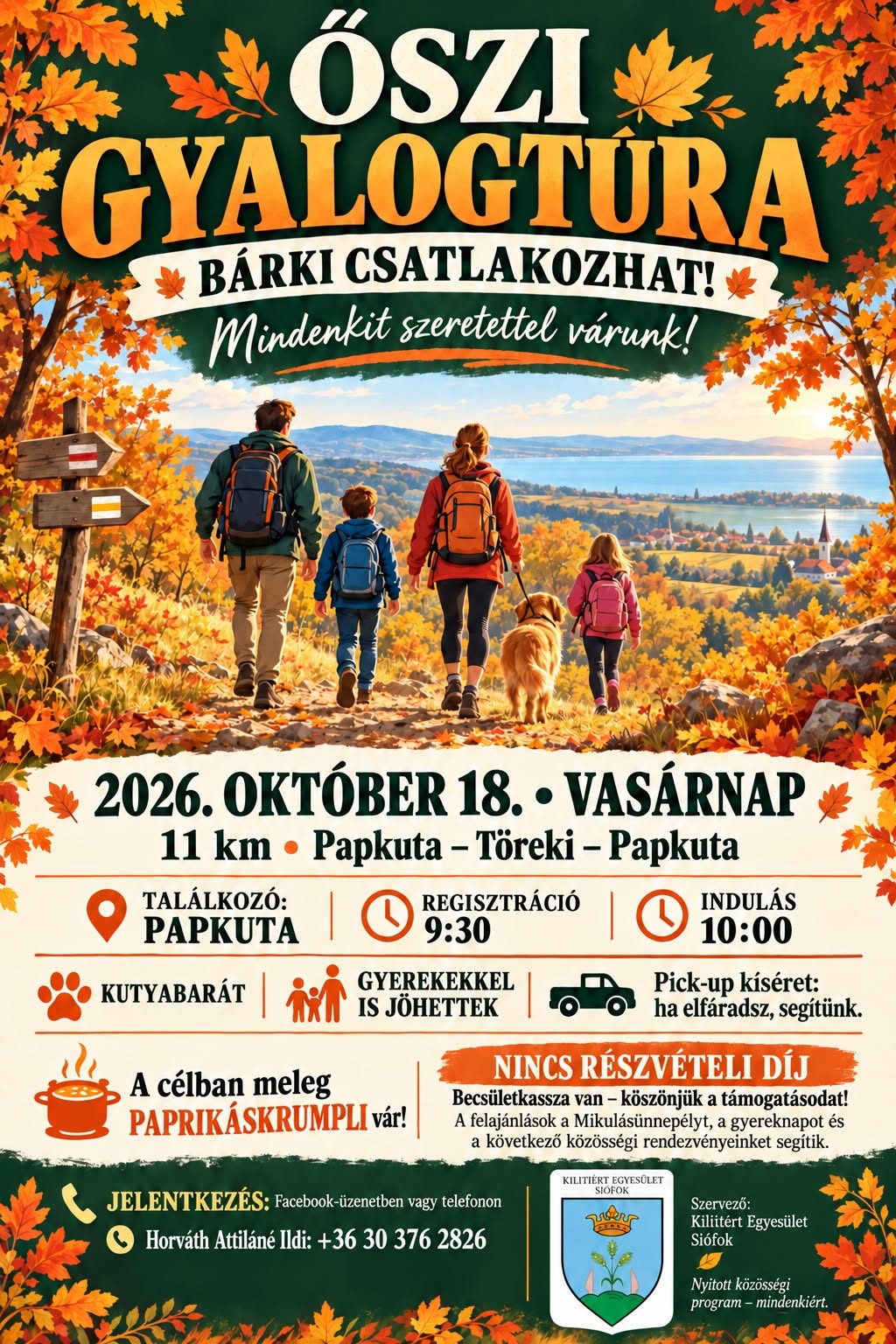 Őszi gyalogtúra – Bárki csatlakozhat!