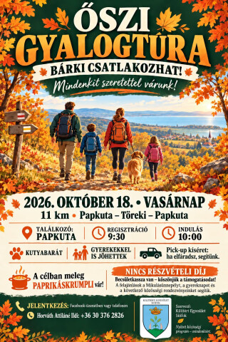 Őszi gyalogtúra – Bárki csatlakozhat!