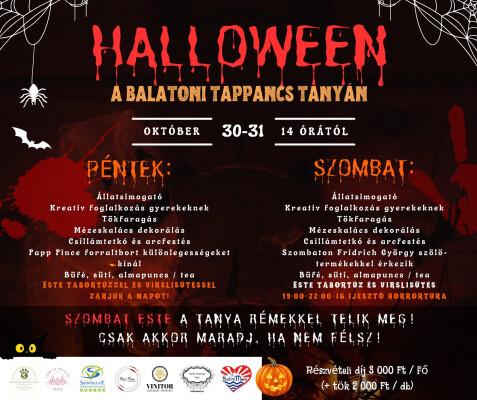 HALLOWEEN A BALATONI TAPPANCS TANYÁN!