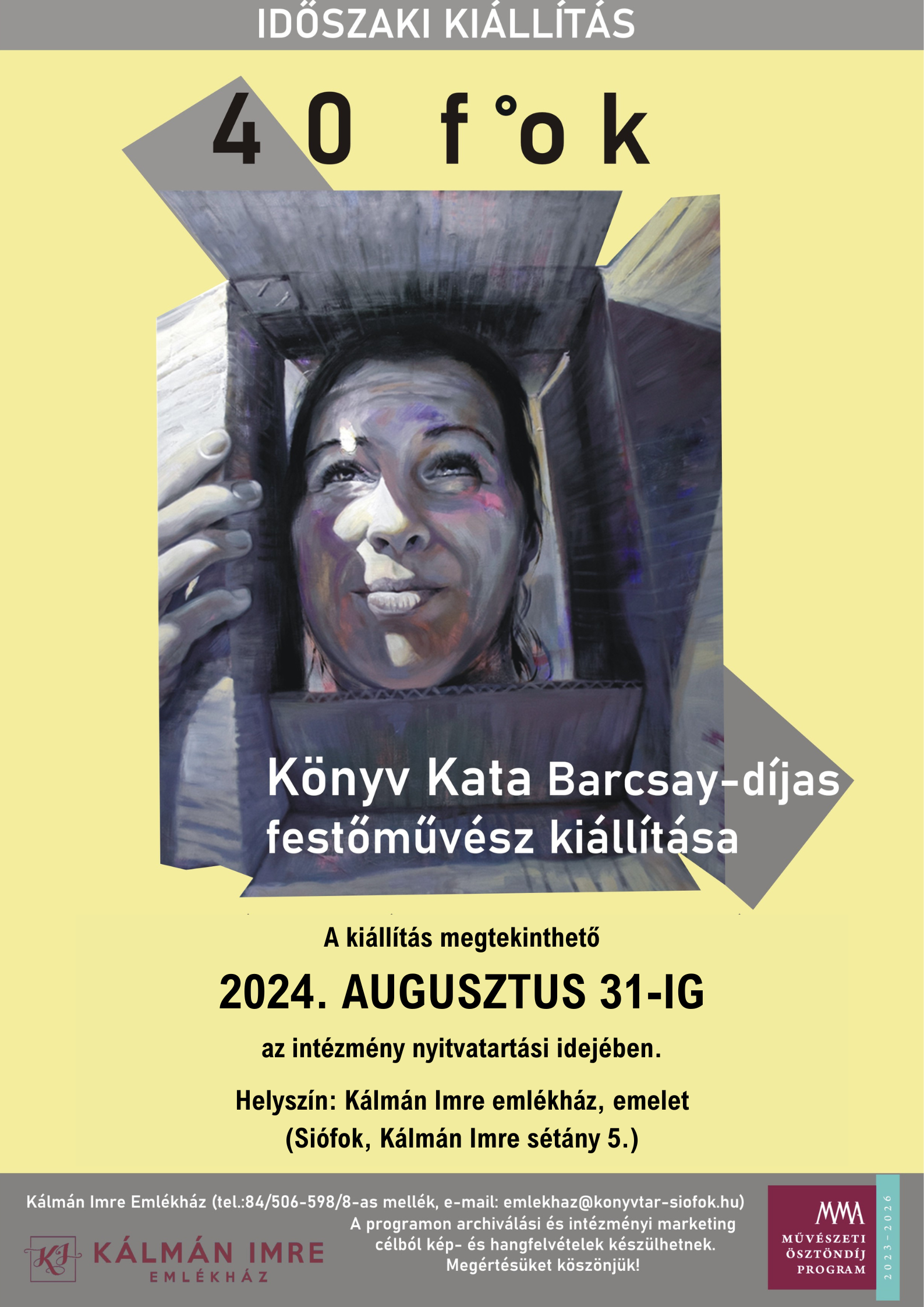 Új időszaki kiállítás: Könyv Kata Barcsay-díjas festőművész tárlata