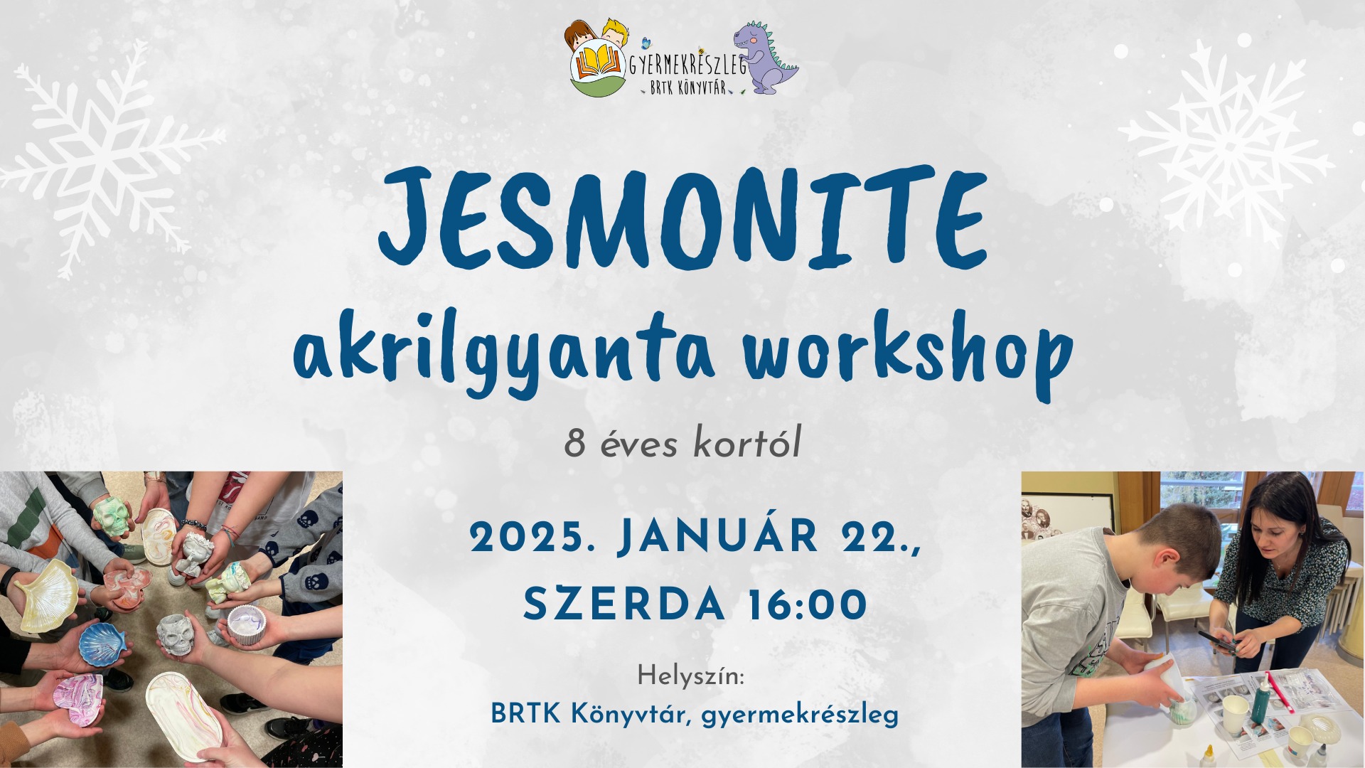 Jesmonite akrilgyanta workshop