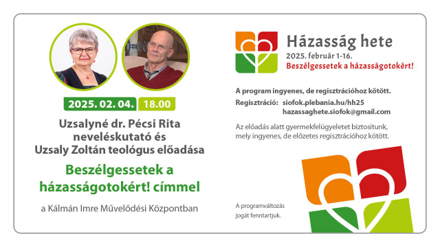 Beszélgessetek a házasságotokért