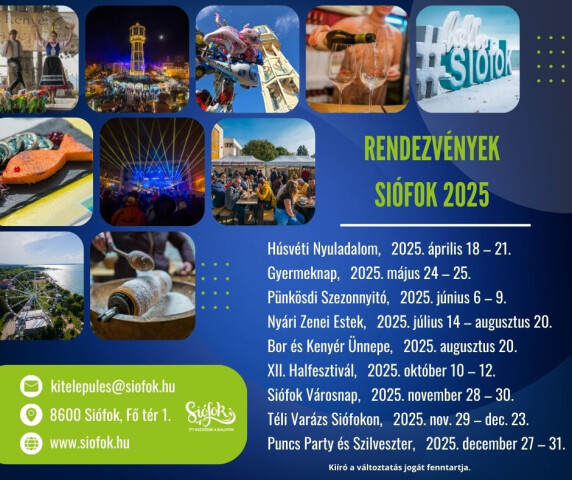 Várjuk kitelepülők jelentkezését a 2025-ös Siófoki Adventre egészen Városnaptól Karácsonyig!