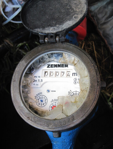 Vízóraleolvasás téliesítés után