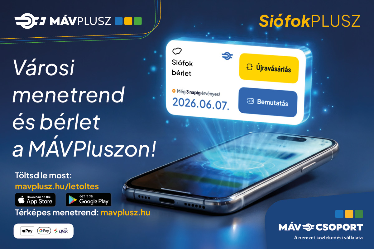 Tájékoztatás a MÁV-csoport megújult digitális szolgáltatásairól