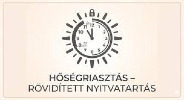 Rövidített nyitvatartás az Önkormányzati Hivatalban