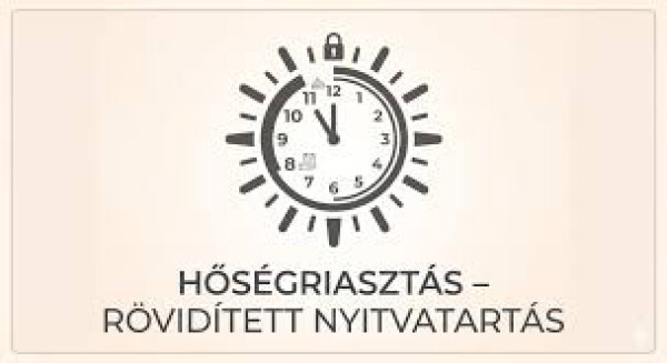 Rövidített nyitvatartás az Önkormányzati Hivatalban